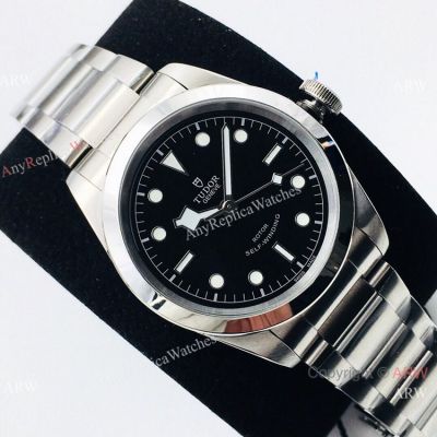 Swiss Replica Tudor Black Bay V2 Version Watch Stainless Steel Black Dial 41mm